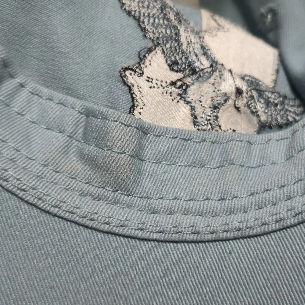 Outdoor Cap Georgia Eagle Trucker Hat Blue Mesh Adjustable Cap